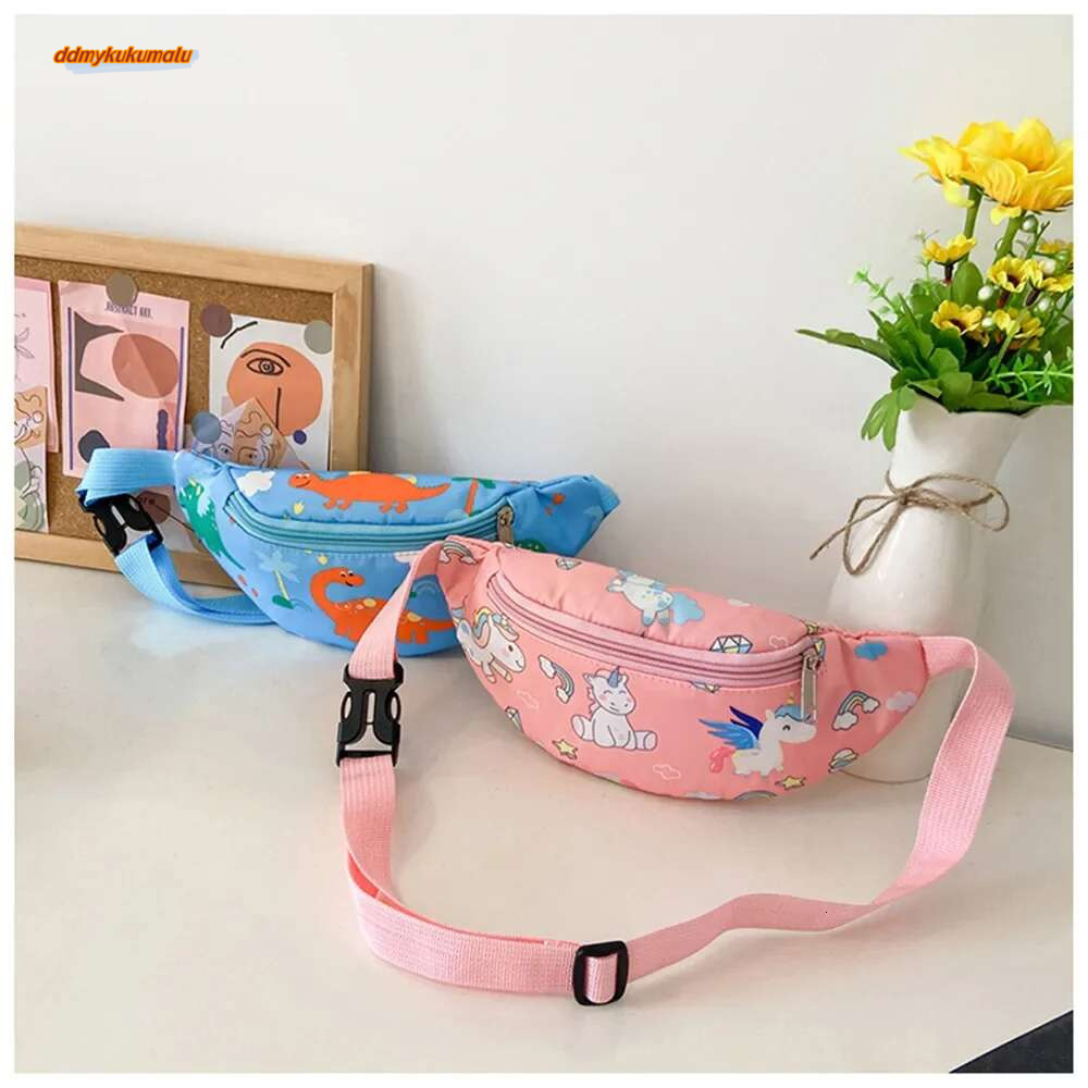 2025New Kids Pack Cute Cartoon Dinosaur Chest Crossbody Shoulder Sport Running Waist Bag for Children Belt Coin Purse #ddmykukumalu