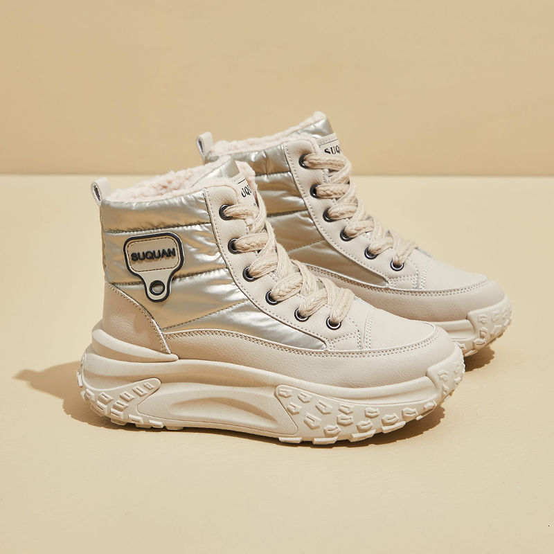 2025 Winter Designer s New Plush Korean Edition Thick Bottom High Help Women s Warm Multi Functional Leisure Sports Cotton Shoes Women s Snow Boots