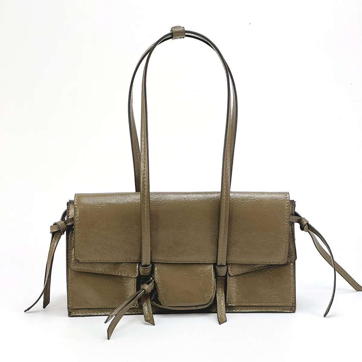 Fashion Multiple Pockets Underarm Designer Women Shoulder Bags Pu Leather Lady Handbags Quality Autumn Bag 2024