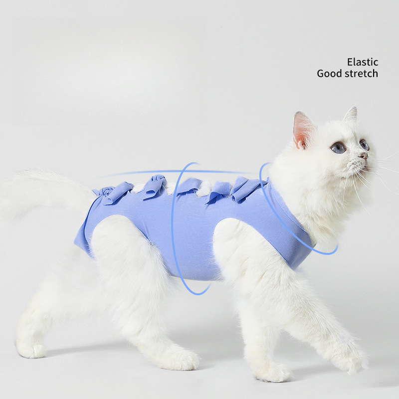 Cat Sterilization Clothing Mother Cat Weaning Clothing Anti-licking Clothing Breathable Four-legged Cat Pet Clothing
