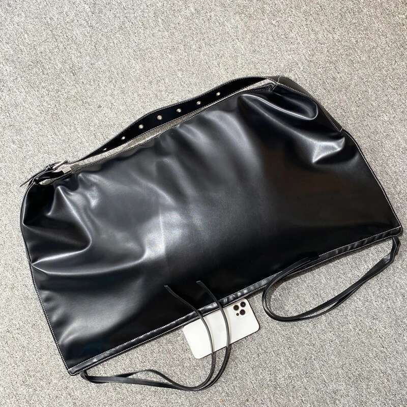 Korean Casual Oversize Tote Bags For Women Designer Handbags Purses 2024 New In PU Large Capacity Slim Underarm Shoulder
