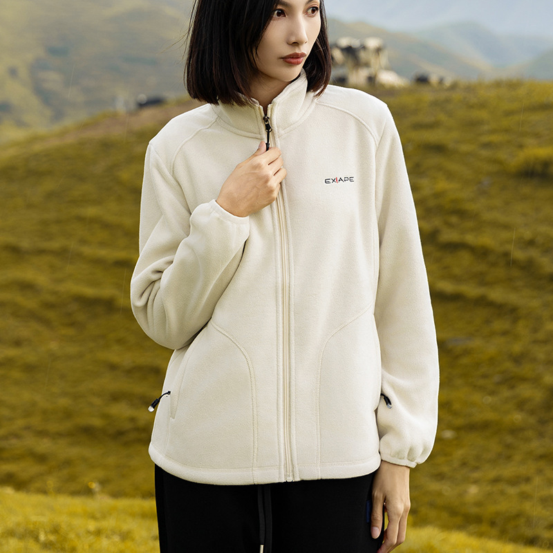 Ddmytiger Outdoor Men Women Warm Double Sided Fleece Sweatshirt For Autumn Winter With Thick Inner Lining And Jacket Jackets