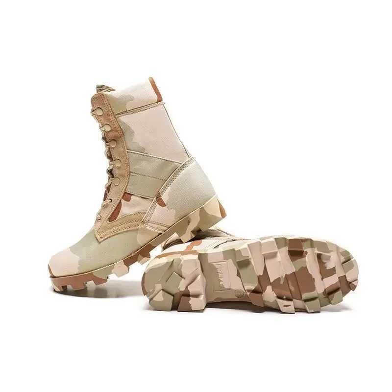 Tactical Boots Men Training Special High-Top Shoes Outdoor Shock-Absorbing Hard-Sold High-Waist Hiking Boots Z250303