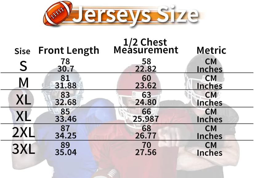 Atonmore Men Blank Plain Football Jersey, Adult Hip Hop Hipster Short Sleeve Mesh Pullover Shirts,Custom Uniforms for Party
