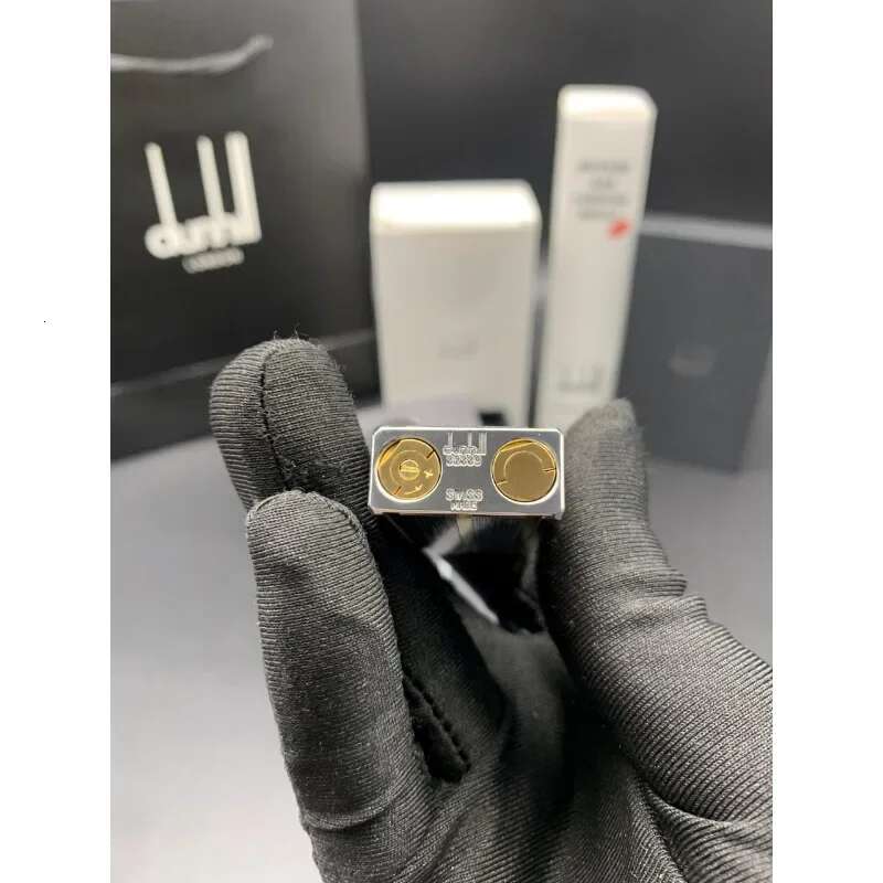 Duil Butane Torch Gas Windproof High-Flame Smoking Accessories Fashion Metal Cigarette Lighter Men's Gifts