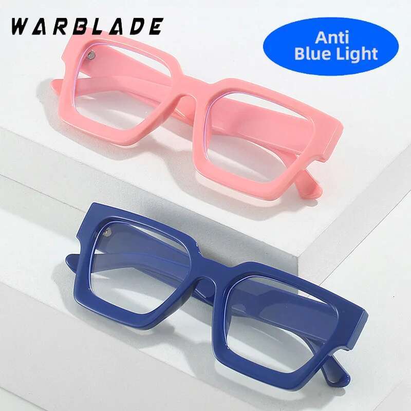 2025 Transparent Computer Frame Women Men Anti Blue Light Square Eyewear Blocking Glasses Optical Spectacle Eyeglass