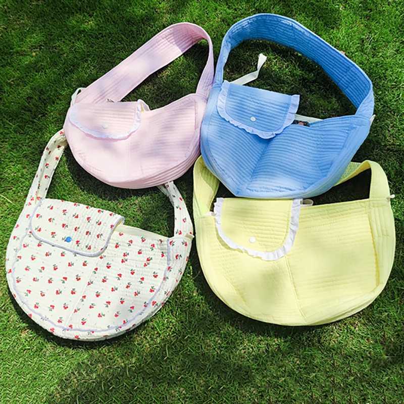 Cat Carrier Bag Dog Puppy Kitten Carrier Outdoor Travel Handbag Canvas Single Shoulder Cat Bag Sling Comfort Tote Bag Breathable 250205