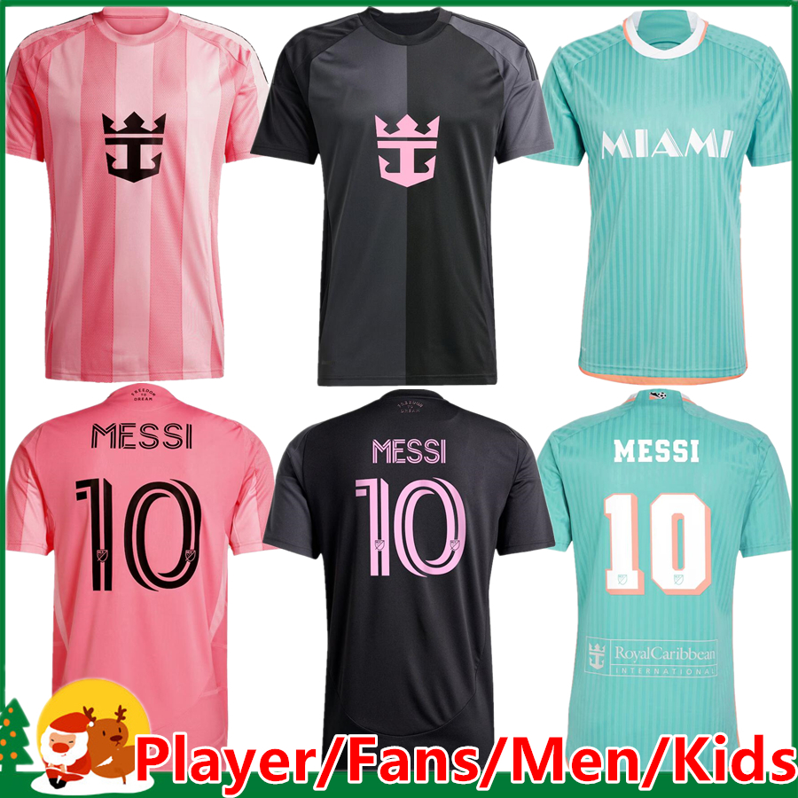 Inter maimi Soccer Jerseys miamikids MESSIS SUAREZ InterS MiamiS FC Player Child Home Away Football Shirts kits 2025 miamia SERGIO JORDI ALBA MOTA Jersey Kids Kit