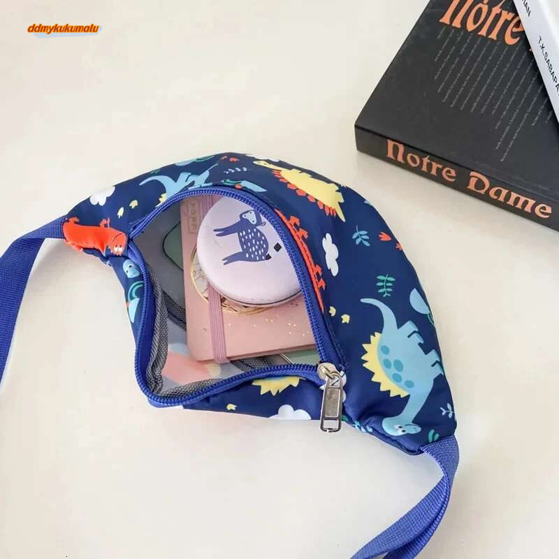 2025New Kids Pack Cute Cartoon Dinosaur Chest Crossbody Shoulder Sport Running Waist Bag for Children Belt Coin Purse #ddmykukumalu
