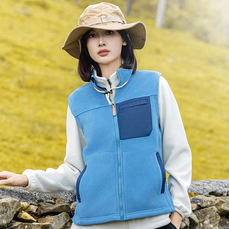 Ddmytiger Fleece Jacket Men Women In Spring Autumn Winter To Keep Warm With A For Outdoor Use Large Size Fleece Sleeveless Vest And Shoulder Top Jacke