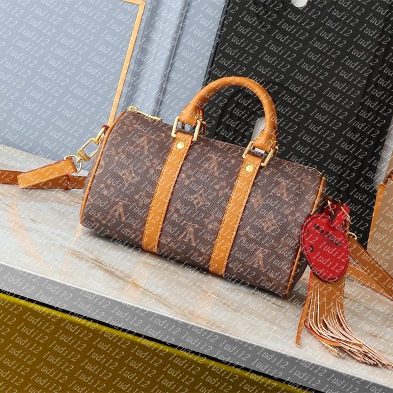 High quality must have designer handbag keepall bandouli re 25 traveling bag Womens crossbody shoulder bag mirror quality high capacity shopping bag Tote wallet