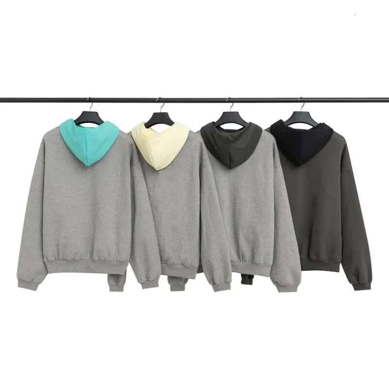 24Ss Design Arch Two Rows Silicone Letter Top Quality Men's High Street Oversized Hoodies