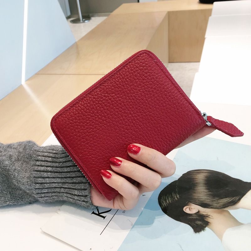 2025 NEW Wallets 2023 Women's Short T Leather Coin Bag With Zipper And Multi Card Pocket For Women Purses Designer Wallet hurenlakeshoes