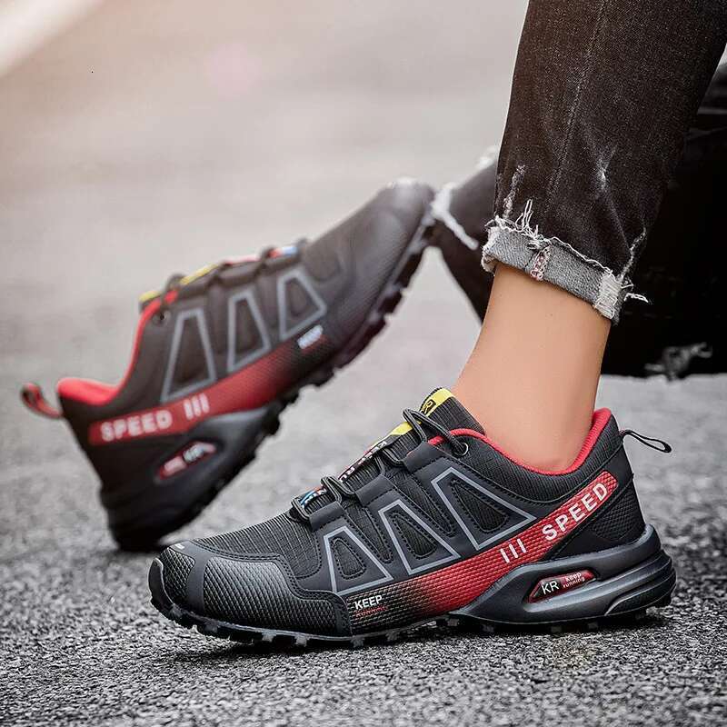 Outdoor Mesh Breathable Wear-Resistant Hiking Training Men Large Size Casual Sports Shoes