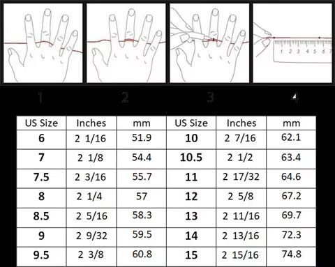 VVS Moissanite Hip Hop Pearl Rectangular Gold Plated Pure Sier Finger Strap Ring Jewelry Men's Boutique