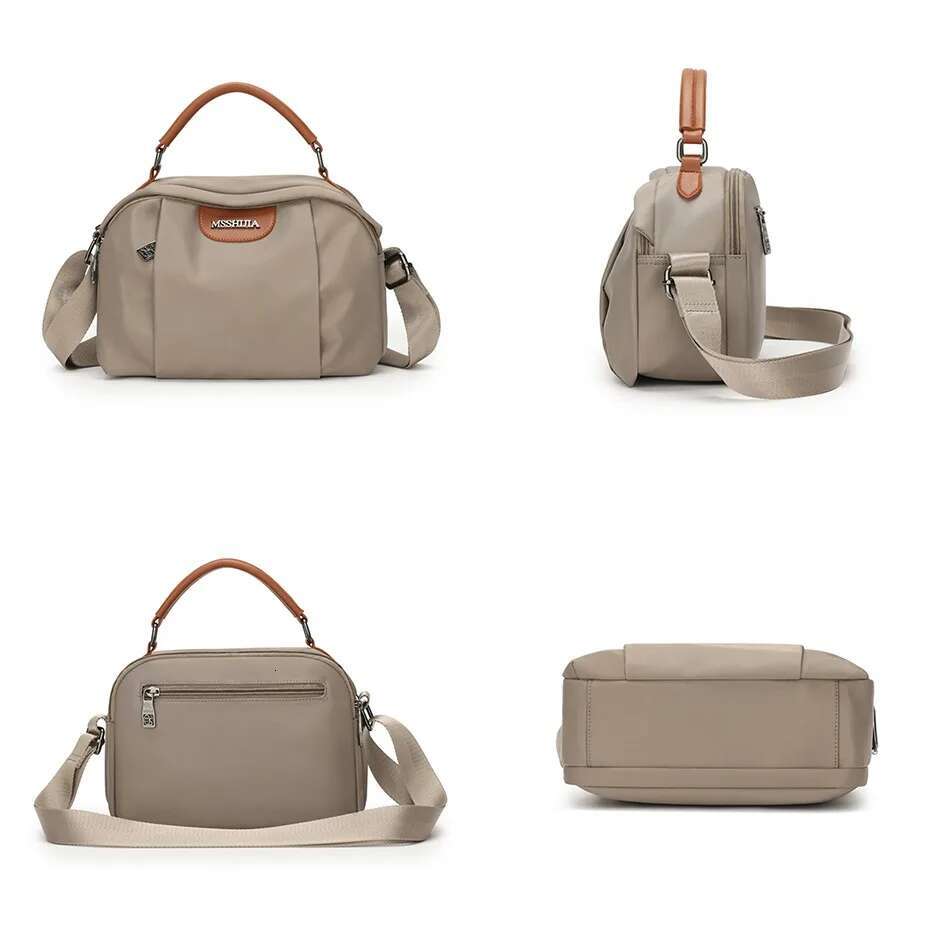 Casual Solid Messenger Waterproof Nylon Shoulder Crossbody Bags For Women 2025 Ladies High Quality Purses And Handbag
