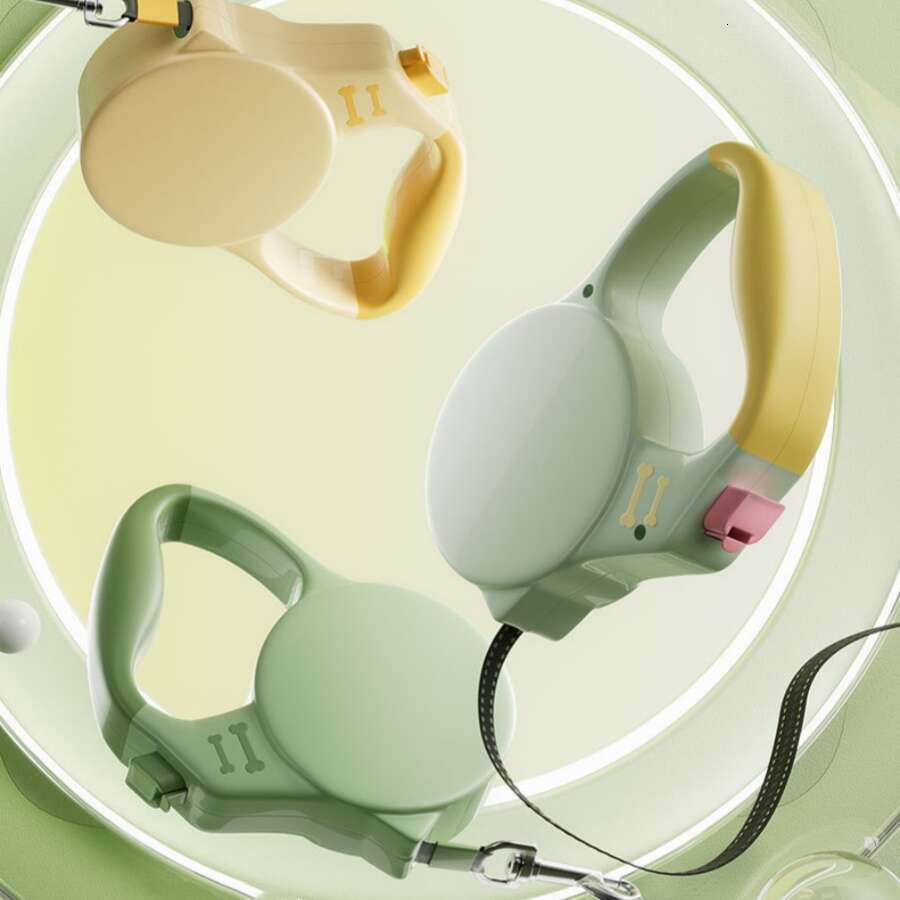 DHpet Handheld Pet Leash For Small And Medium Dogs, Automatically Retractable Dog Leash For Walking Outside, Explosion-proof 3/5M Dog Leash