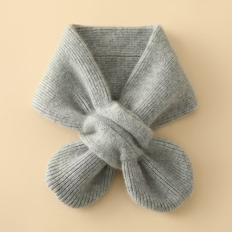 K036 24 new cashmere scarf for women, contrasting colors, warm long neck scarf, knitted, dual-purpose, versatile small shawl for outerwear