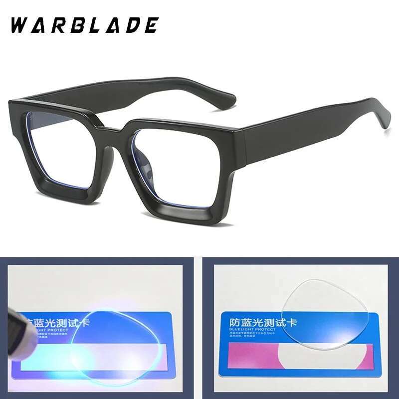 2025 Transparent Computer Frame Women Men Anti Blue Light Square Eyewear Blocking Glasses Optical Spectacle Eyeglass