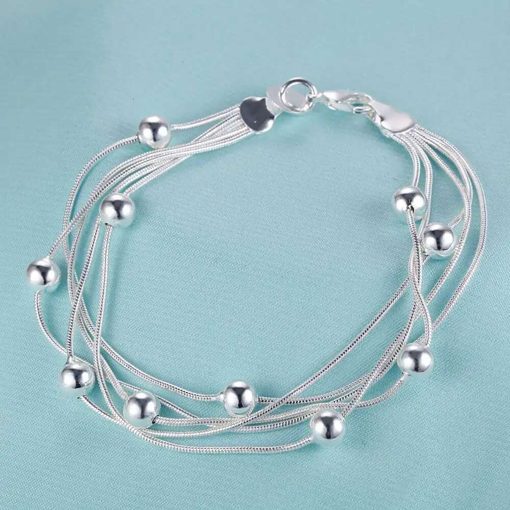 Sterg Sier Rose we Bracelet Nice Snake Chain High Quality For Women Men Fashion Jewelry Wedding Engagement Party
