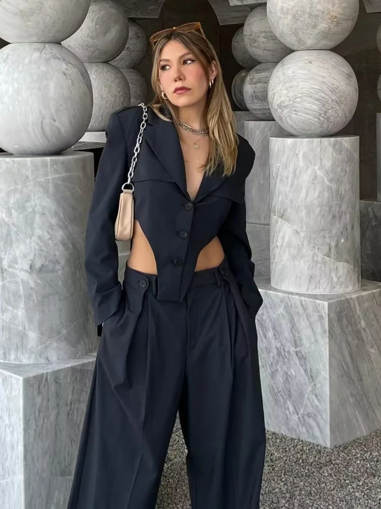 SLTNX Fashion Pant Blazer Two Piece Set for Women 2024 Summer Chic and Elegant Trouser Sets Ladies Casual in Matching 250225