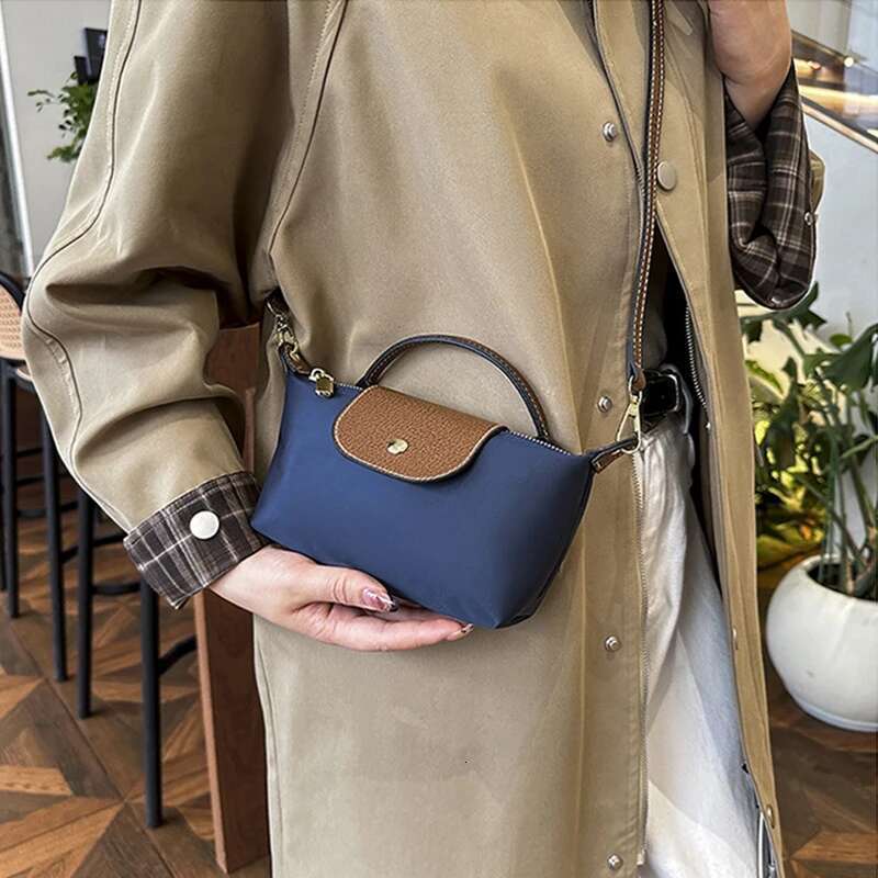 New Retro Ladies Mini Fashion Versatile Niche Design Shoulder Messenger Handbag, Nylon Fabric Dumpg Bag Handbag,