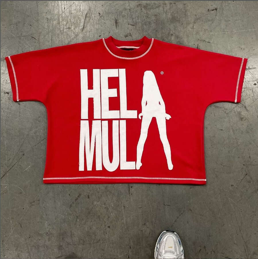 Trendy new personalized street letter print summer American T-shirt hip-hop style round neck loose short sleeved shirt