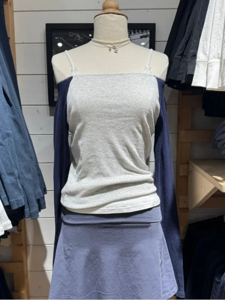 patch work long sleeved T-shirt womens spring slanted neck cotton ultra-thin T-shirt womens sweet street retro T-shirt top Y2K 250303