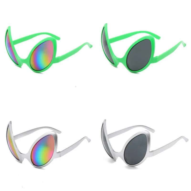 Funny Alien Men Woman Fashion Rainbow Lenses Sun Glasses Holiday Dance Party Alternative Shapes Eyewear Parties Supplies