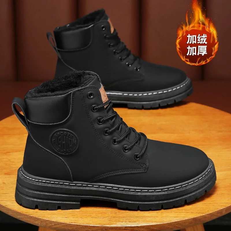 2025 Autumn New Mens Luxury Boots Comfortable Breathable Waterproof Mens Shoes Fashionable Mens Work Boots Motorcycle Boots Z250303