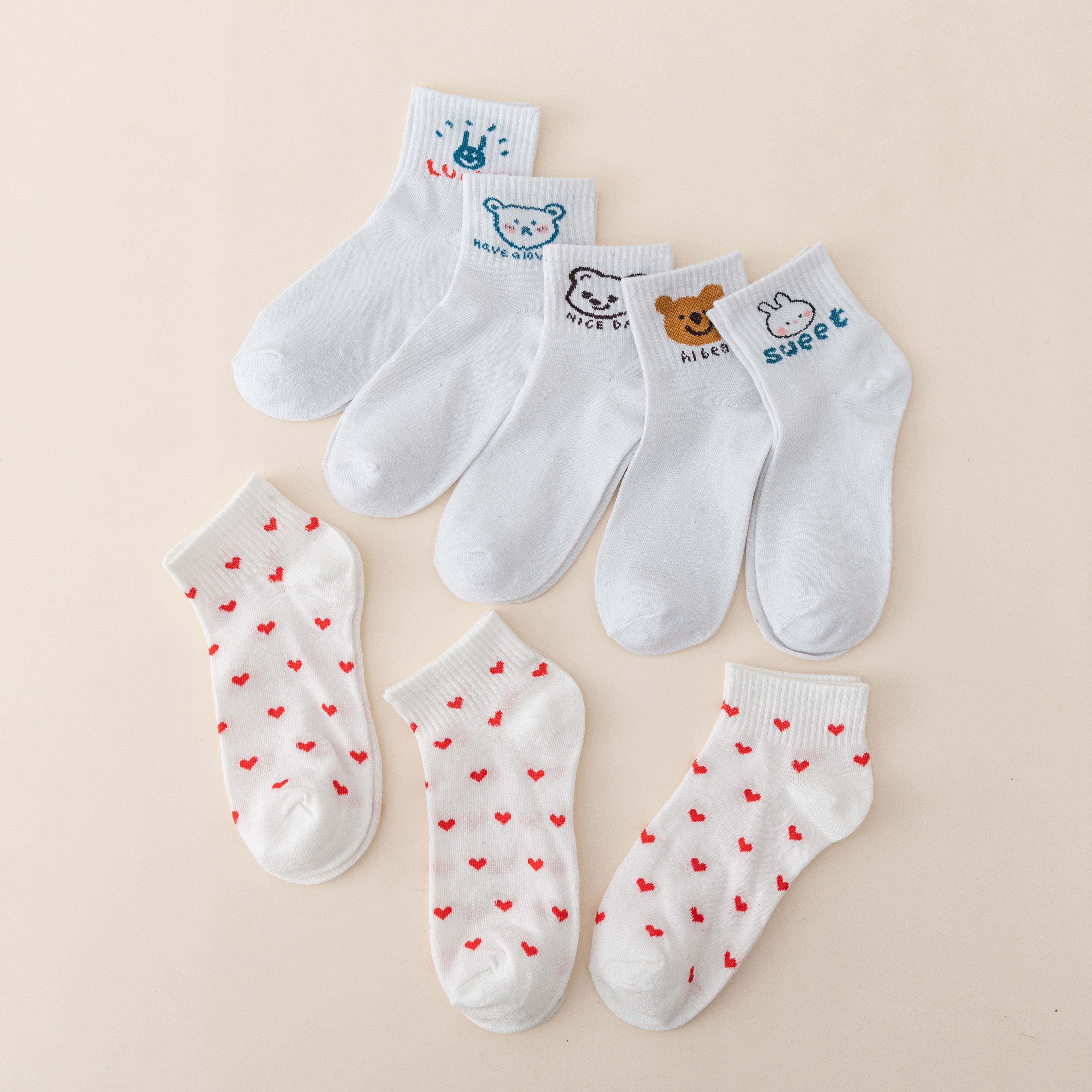 Soft & Durable 8-Pair Happy Socks Your Go-To Footwear Companion Collection hot-sale