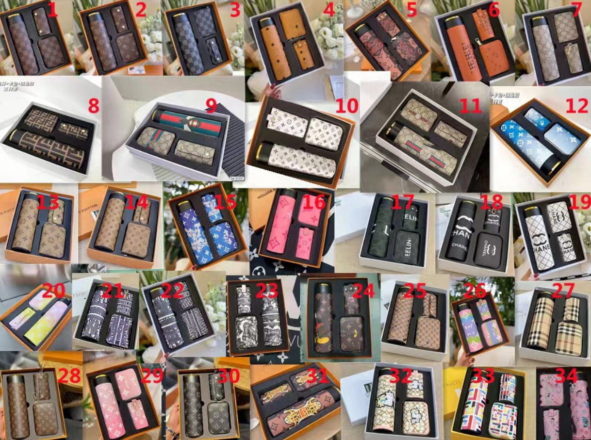 high quality new 3 pieces set Beverage cup luxury outdoors Thermos Cup 45 style classic letter in-vehicle Stainless steel cup designer mug fashion brand coffee cup