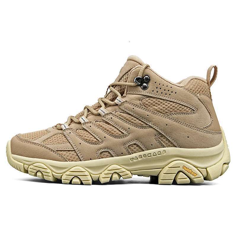 High-Top Men Hiking Boot Spring Shoes Lace-Up Non-slip Outdoor Sports Casual Trekking leather Boots Women Waterproof
