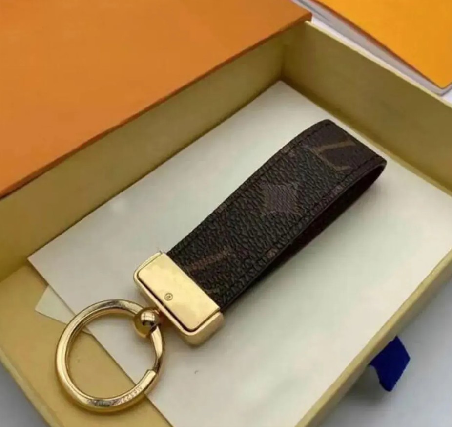 with box fashion top quality mens and womens keychains fashion car keychains stainless steel leather designer keychains