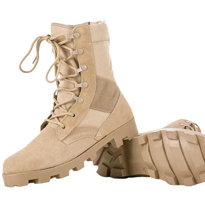 Tactical Boots Men Training Special High-Top Shoes Outdoor Shock-Absorbing Hard-Sold High-Waist Hiking Boots Z250303