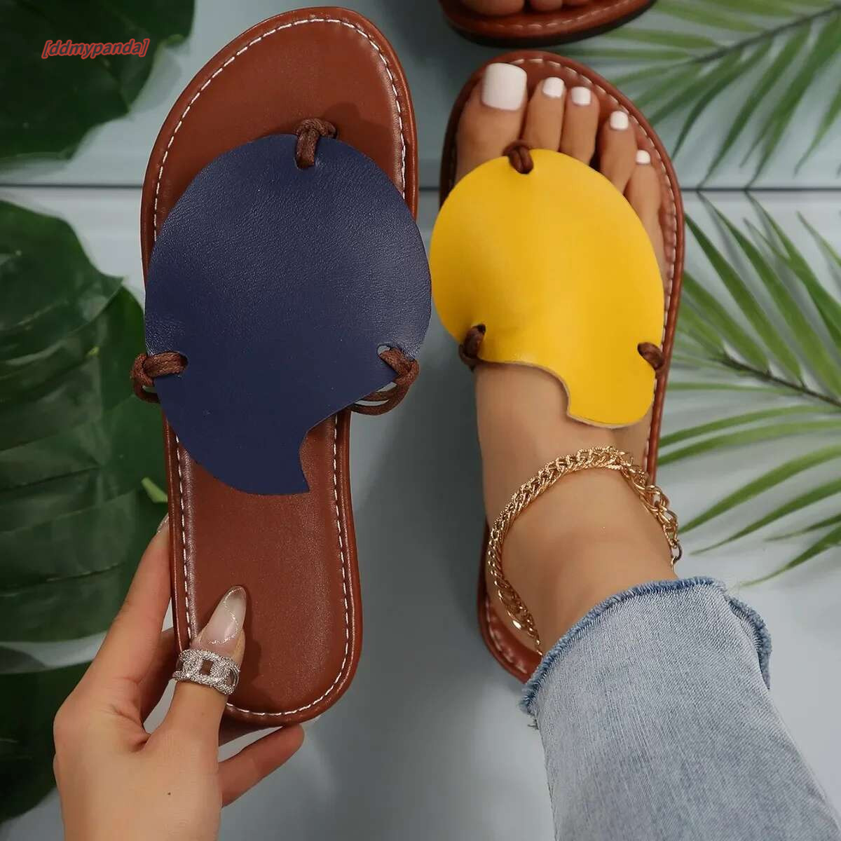 New Summer Flat Sandals Fashion Outdoor Comfortable Slippers Flip Fops Casual Slides Women atos De Mujer #ddmypanda