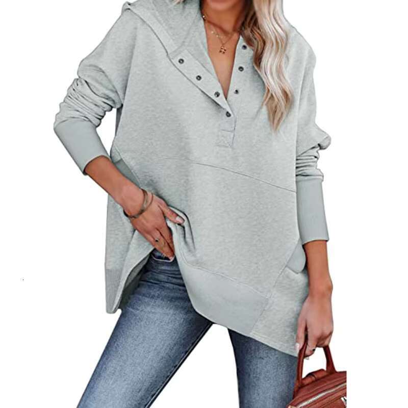 2022 New Arrival Women's Casual Pullover Hoodie Long Sleeve Sweatshirts In Solid Colors For Winter Wholesale
