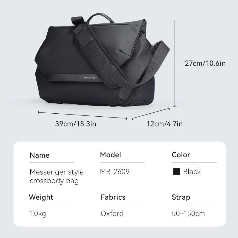 Women's Bags Mark Ryden Multifunction Fashion Shoulder Messenger Large Capacity Leather Crossbody Bag designer bag for men