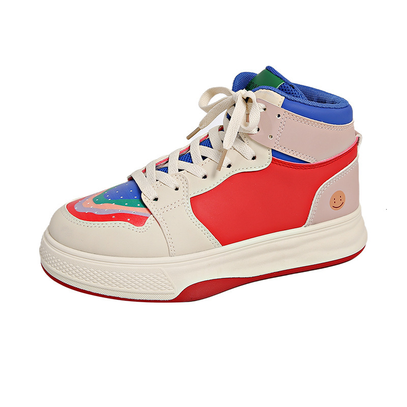 2025 Designer s New High Top Mandarin Duck Color Thick Sole Height Increasing Multifunctional Sports And Leisure Board Shoes