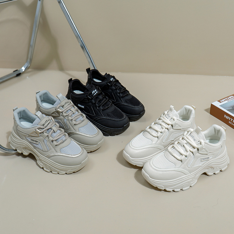 Mesh Breathable White Shoes For Spring And Summer 2025 Designer s New Outdoor Training Running And Height Increasing Casual Shoes