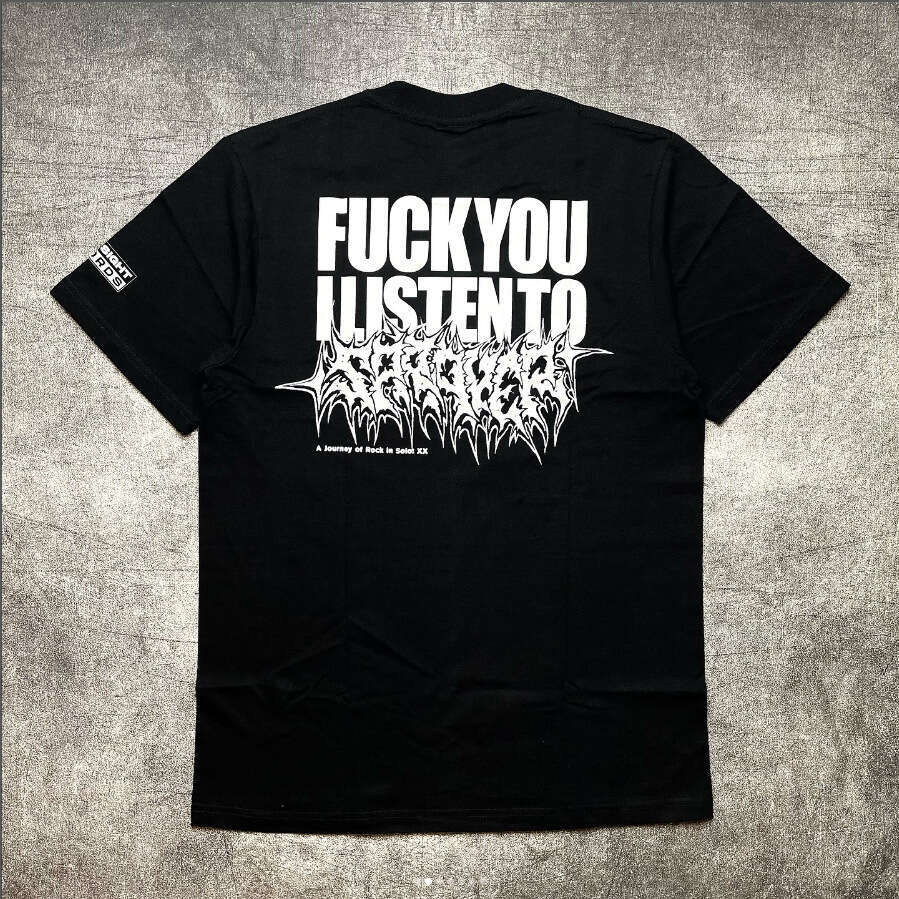 American style loose personality street trendsetters new letter casual versatile short sleeved fashionable innovative printed round neck t-shirt