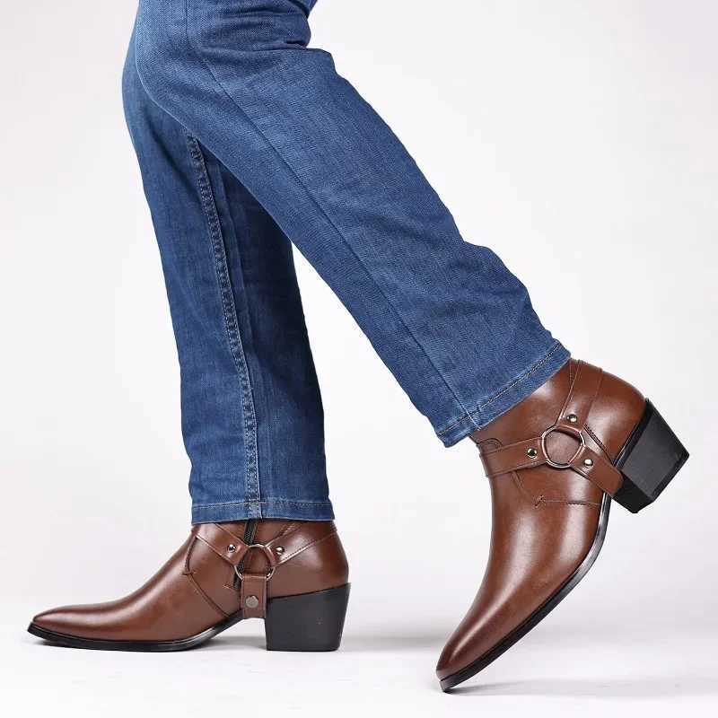 2025Mens Boots Fashion Designer Boots Side Zip Ankle Boot High Quality Leather Boots for Men Chelsea Boot Big Size48 Botas Z250303