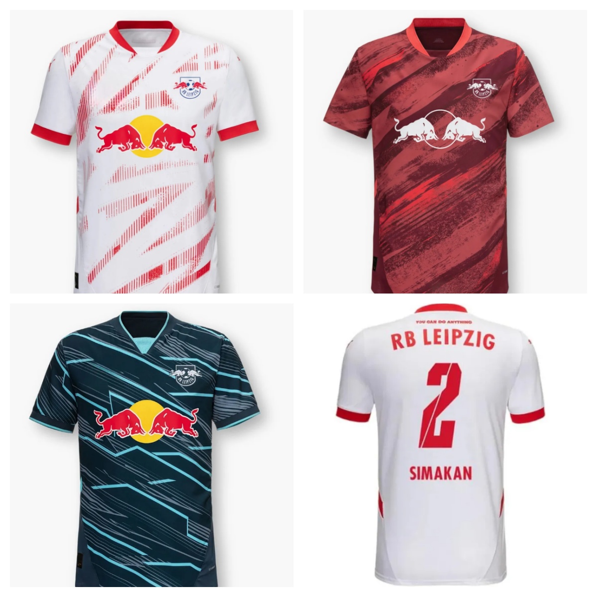 24 25 Leipzig Soccer Jerseys RBL OLMO POULSEN ORBAN BITSHI ELMAS 2024 2025 HAIDARA SEIWALD BAUMGARTNER 2024 2025 Home Away Third Football Shirts