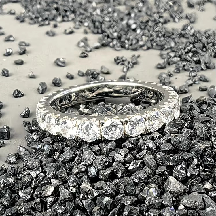 Classic boutique jewelry S pure sier VVS moissanite wedding eternal ring for both men and women