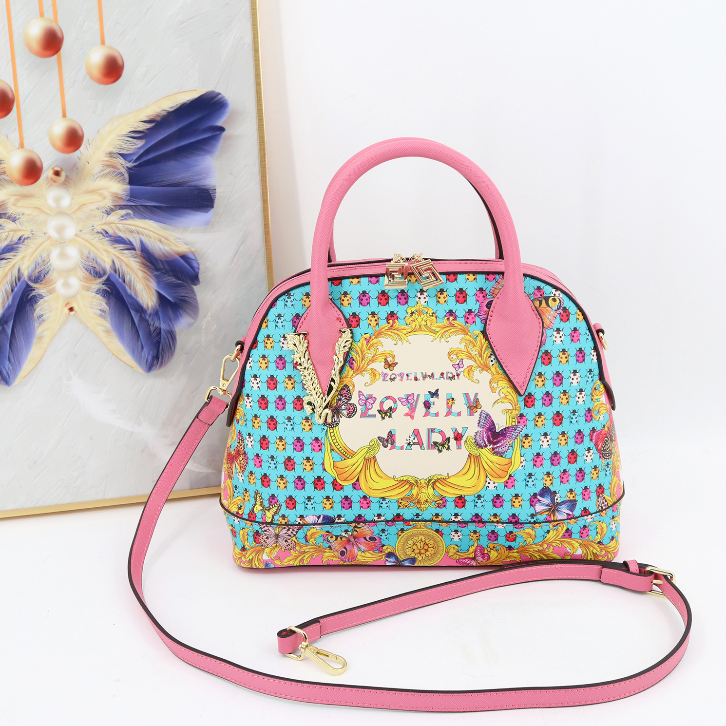 toteBag Shoulder bag ROSE NOIRE Fashion Designer Bag For Women Quality Ladies Handbag