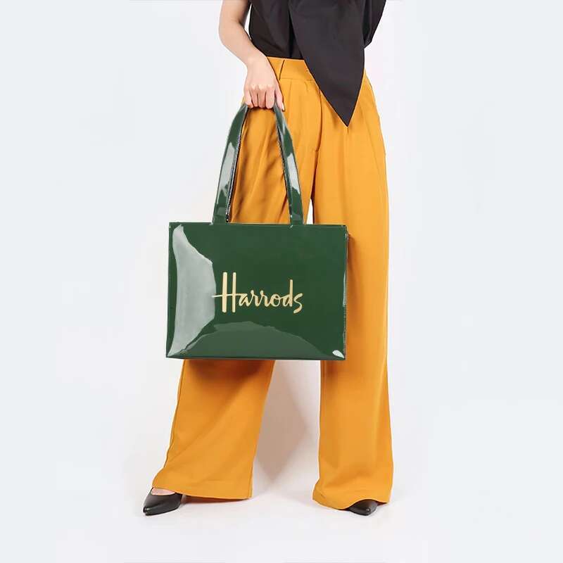 Fashion Women's PVC Shopping Bag 2023 Eco Shoulder Shopper Purse Summer Trend Tote Handbag For Daily