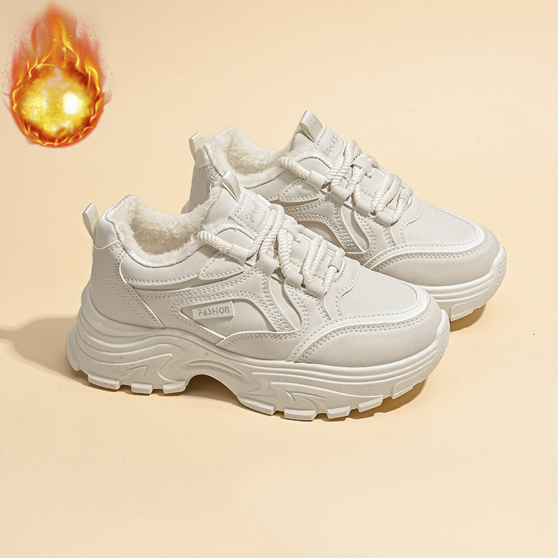 2025 Designer Winter Plush New Dad Shoes Women s Multi Functional Bottom Thick Warm Cotton Outdoor Anti Slip Sports And Leisure Running Shoes