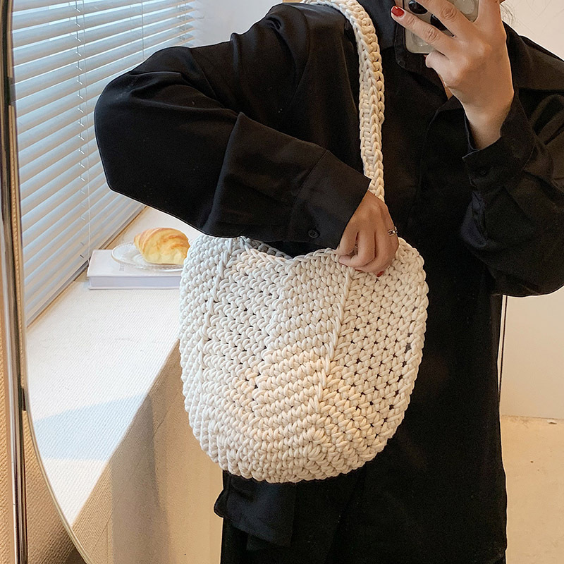 Summer Straw for Women 2025 New Vacation Handheld Shoulder Large Capacity Woven Beach Tote Bag #swissmilitary
