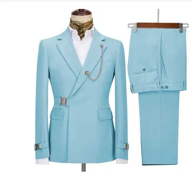 2-piece mens business suit with regular fit notch lapel ball tailcoat (Trail Blazer+pants) excluding chest accessories M250303