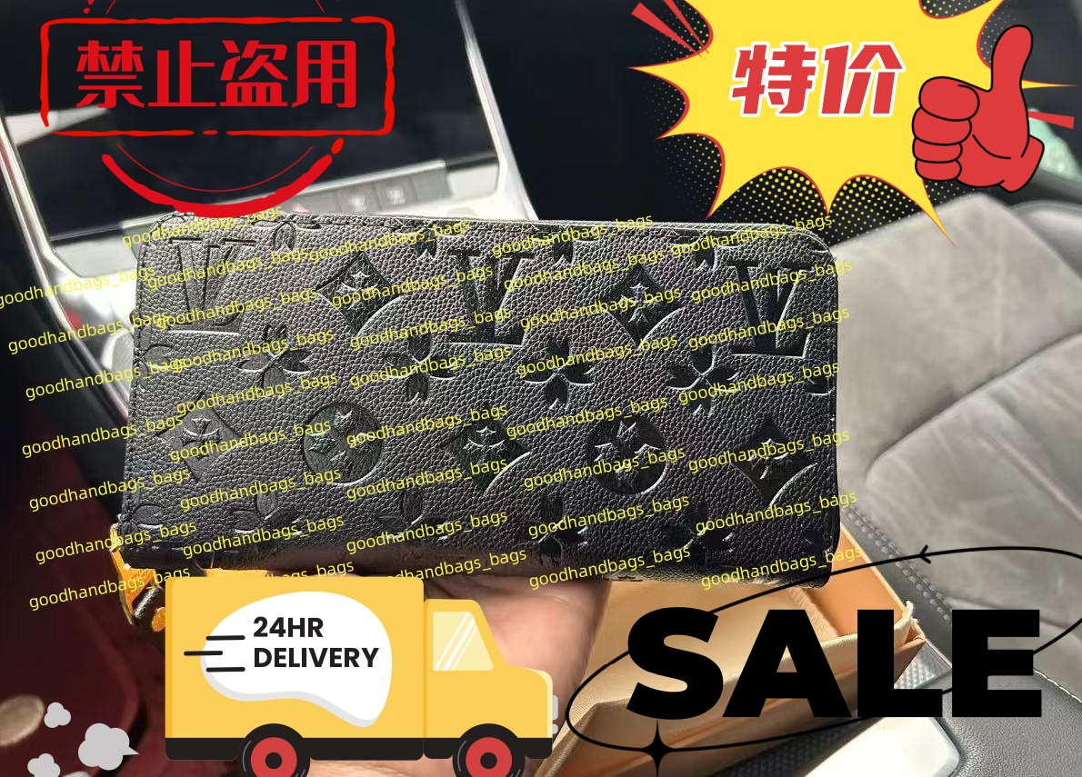 2025 Designer Wallet Leather Wallet Women Zipper Long Card Holders Coin Purses Woman Flower Lady 3 Multi FELICIE POCHETTE Chain Shoulder Bag ladies Handbag Wallets